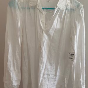 Women White Button Down